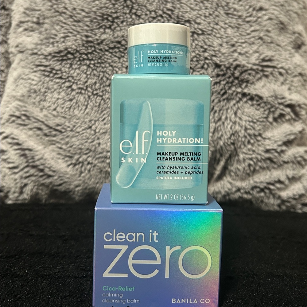 Banila Co Clean It Zero Cica Relief Cleansing Balm and Elf cleansing balm bundle